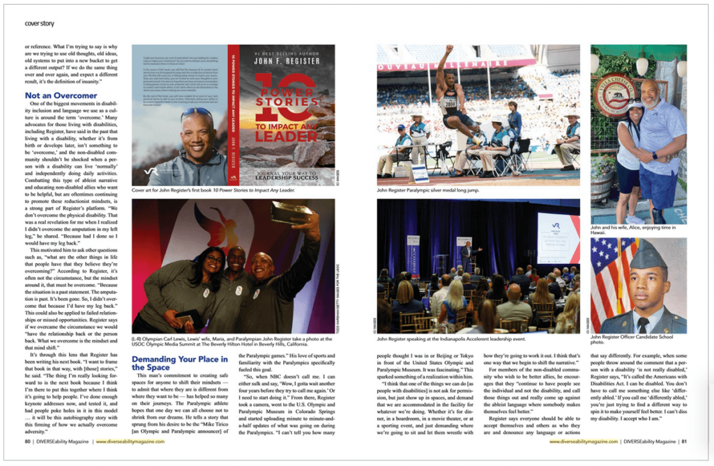 DIVERSEability Magazine, Fall 2022, Featuring John Register (Page 80-81)