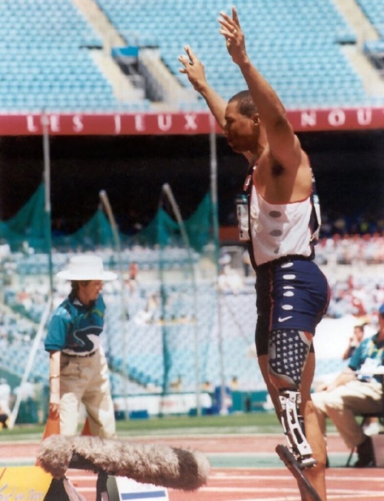 John Register at the Paralympic Games in Sydney, Australia